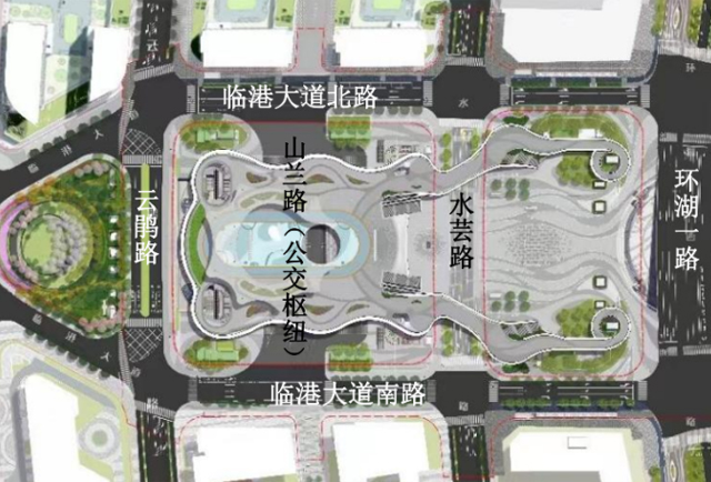 上海滴水湖地铁站枢纽改建工程开工,预计明年6月20日竣工(图4) 3-23112914064L36.jpg