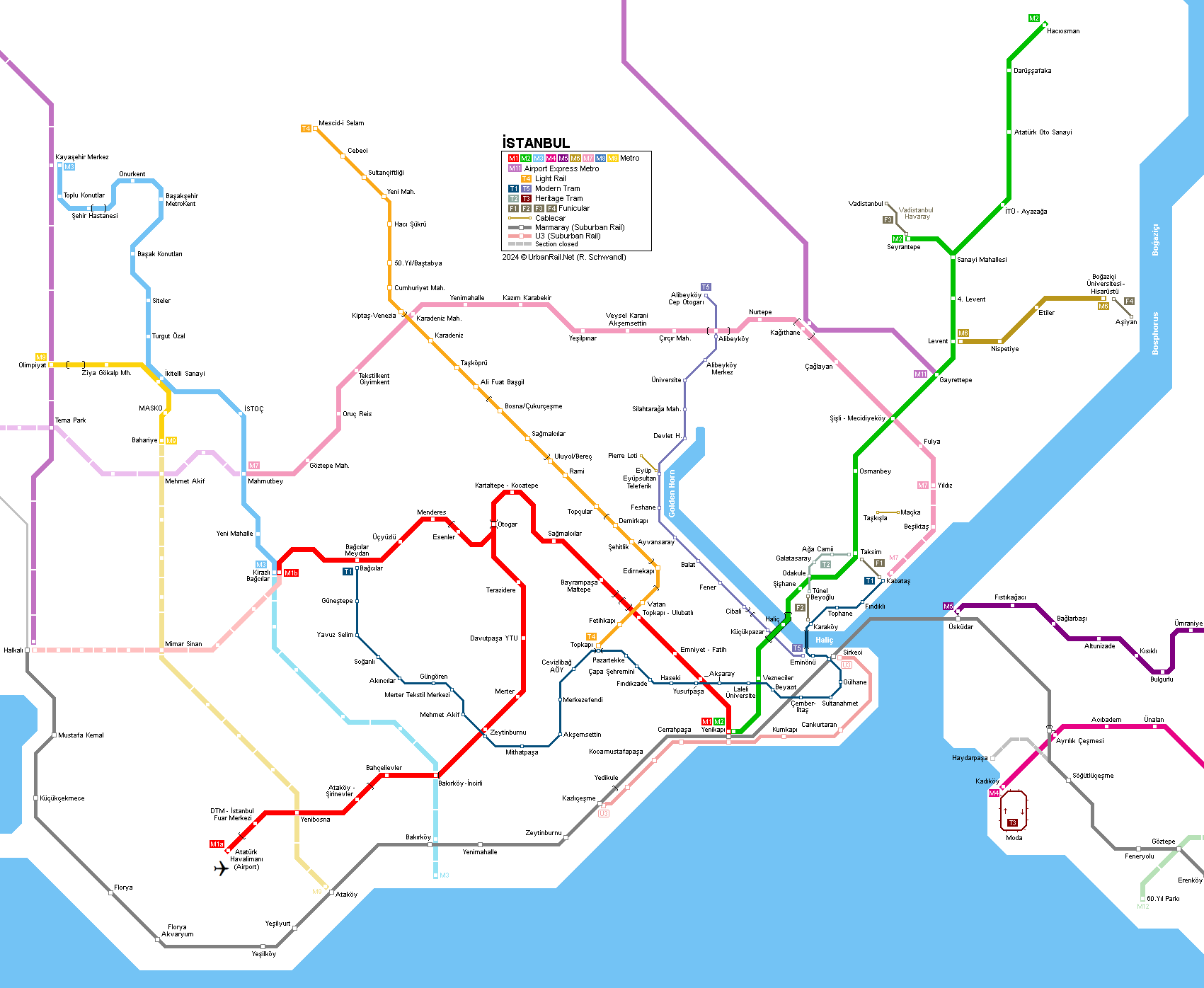 地铁新线丨2024年1月29日 --伊斯坦布尔-- M11 Kagithane – Gayrettepe (3.5 公里)(图1) 3-240301161951344.png