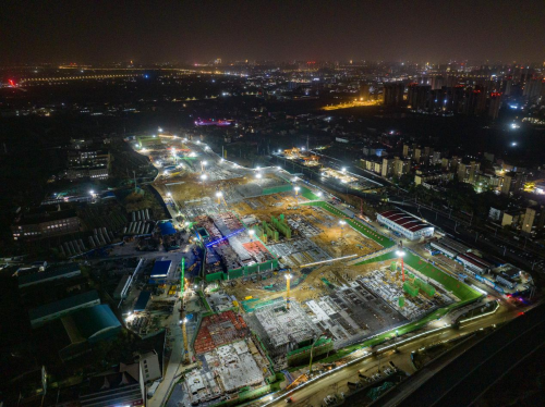 江西首个下沉式地铁停车场主体结构全面封顶(图1) 3-24042ZU11N00.png
