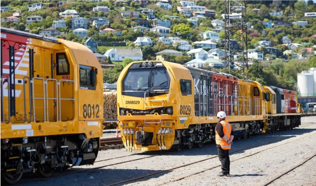 KiwiRail 新型高科技机车在基督城亮相(图1) KiwiRail 新型高科技机车在基督城亮相(图1)