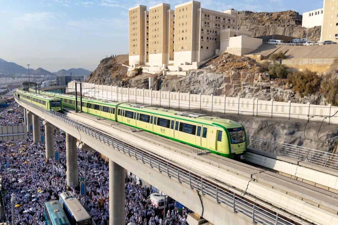 The 2024 Hajj operation of the Mecca Light Rail in Saudi Arabia, undertaken by China Railway Constru(图1) The 2024 Hajj operation of the Mecca Light Rail in Saudi Arabia, undertaken by China Railway Constru(图1)