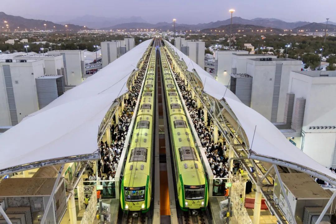 The 2024 Hajj operation of the Mecca Light Rail in Saudi Arabia, undertaken by China Railway Constru(图3) The 2024 Hajj operation of the Mecca Light Rail in Saudi Arabia, undertaken by China Railway Constru(图3)